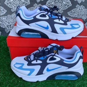 NIKE AIR MAX 200 WHITE/UNIVERSITY BLUE MEN’S